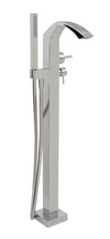 Aquabrass Floormount tub filler with handshower