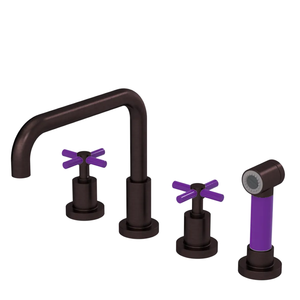 Rubinet Widespread Kitchen Set with Hand Spray Oil Rubbed Bronze