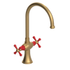 Rubinet Two Handle Single Hole Kitchen Set Satin Gold