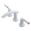 Rubinet Widespread Lav. Set. (less drain) White