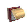 Rubinet RECESSED TOILET PAPER HOLDER Maroon