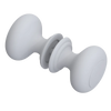 Rubinet Shower Door Knob (set) Matt White
