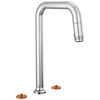 Kintsu Widespread Pull-Down Faucet with Square Spout - Less Handles - Lumicoat® Polished Chrome