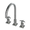 Rubinet Widespread Kitchen Set Satin Nickel