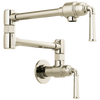 Rook Wall Mount Pot Filler - Brilliance® Polished Nickel