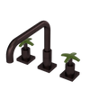 Rubinet Widespread Kitchen Set with Genesis Spout Oil Rubbed Bronze