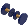 Rubinet Shower Door Knob (set) Midnight Blue