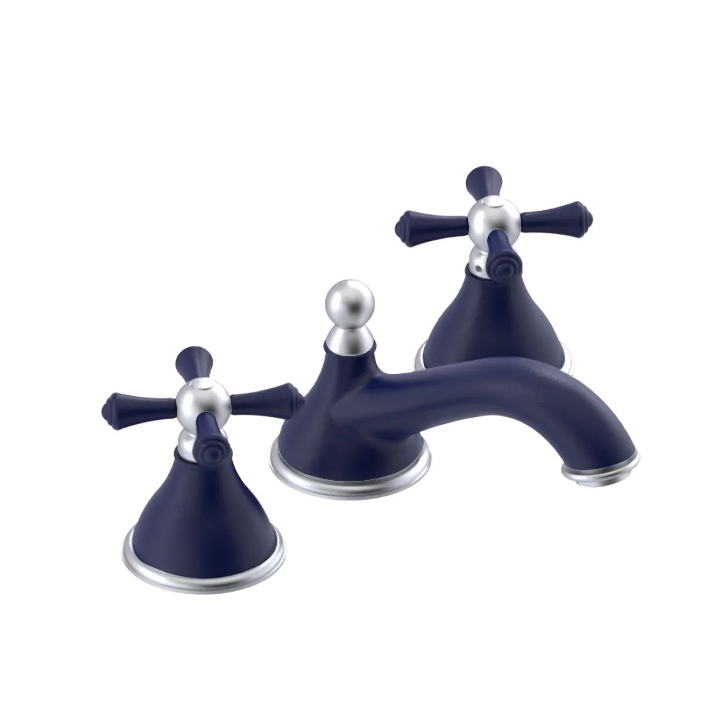 Rubinet Widespread Lav. Set. (less drain) Midnight Blue