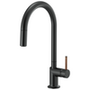 Brizo Odin Pull-Down Faucet with Arc Spout - Less Handle - Complete Kit - Matte Black
