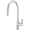 Brizo Odin Pull-Down Faucet with Arc Spout - Less Handle - Complete Kit - Polished Chrome