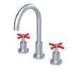 Rubinet Widespread Kitchen Set with LaSalle Spout Satin Chrome