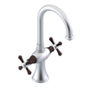 Rubinet Single Hole Dual Handle Lav. Set. (less drain) Satin Chrome