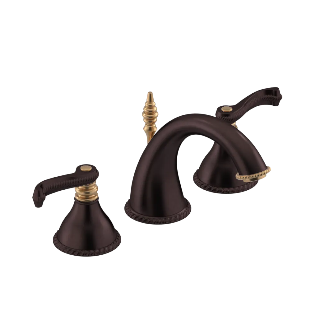 Rubinet Widespread Lav. Set. (less drain) Oil Rubbed Bronze