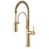 Brizo Odin Semi-Professional Kitchen Faucet - Less Handle - Complete Kit - Brilliance® Polished Gold