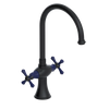Rubinet Two Handle Single Hole Kitchen Set Matt Black