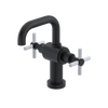 Rubinet Single Hole Dual Handle Lav. Set. (less drain) Matt Black