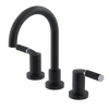 Rubinet Widespread Lav. Set. (less drain) Matt Black