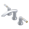 Rubinet Widespread Lav. Set. (less drain) Satin Chrome