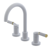 Rubinet Widespread Lav. Set. (less drain) Matt White