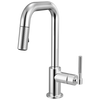 Brizo Pull Down Prep Faucet With Square Spout Knurled Handle