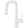 Brizo Jason Wu for Brizo Pull-Down Prep Kitchen Faucet with Square Spout - Less Handle - Complete Kit - Matte White