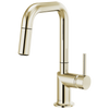 Brizo Odin Pull-Down Prep Faucet with Square Spout - Less Handle - Complete Kit - Brilliance® Polished Nickel