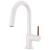 Brizo Jason Wu for Brizo Pull-Down Prep Kitchen Faucet with Arc Spout - Less Handle - Complete Kit - Matte White