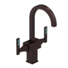 Rubinet Single Hole Dual Handle Lav. Set. (less drain) Oil Rubbed Bronze