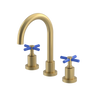 Rubinet Widespread Lav. Set. (less drain) Satin Brass