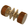 Rubinet Shower Door Knob (set) Satin Gold