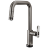 Brizo Kintsu SmartTouch Pull-Down Faucet with Square Spout - Less Handle - Complete Kit - Lumicoat® Black Onyx