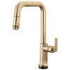 Brizo Kintsu SmartTouch Pull-Down Faucet with Square Spout - Less Handle - Complete Kit - Lumicoat® Luxe Gold®