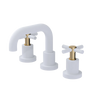 Rubinet Widespread Lav. Set. (less drain) Matt White