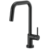 Brizo Odin SmartTouch Pull-Down Kitchen Faucet with Square Spout - Less Handle - Complete Kit - Matte Black