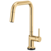 Brizo Odin SmartTouch Pull-Down Kitchen Faucet with Square Spout - Less Handle - Complete Kit - Brilliance® Polished Gold