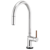 Brizo Odin SmartTouch Pull-Down Kitchen Faucet with Arc Spout - Less Handle - Complete Kit - Polished Chrome