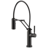Solna Single Handle Articulating Kitchen Kitchen Faucet with SmartTouch Technology - Matte Black