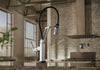 Litze SmartTouch Articulating Kitchen Faucet with Knurled Handle lifestyle
