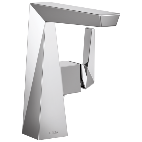 Delta Trillian - Single Handle Mid-Height Bathroom Faucet In Lumicoat® Chrome