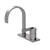 Rubinet 4" Centre Single Control Lav. Set (less drain) Polished Nickel