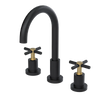 Rubinet Widespread Kitchen Set with LaSalle Spout Matt Black