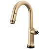 Kintsu SmartTouch Pull-Down Prep Faucet with Arc Spout - Less Handle - Lumicoat® Luxe Gold®