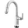 Brizo Kintsu SmartTouch Pull-Down Prep Faucet with Arc Spout - Less Handle - Complete Kit - Lumicoat® Polished Chrome