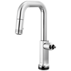 Kintsu SmartTouch Pull-Down Prep Faucet with Square Spout - Less Handle - Lumicoat® Polished Chrome