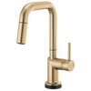 Brizo Odin SmartTouch Pull-Down Prep Kitchen Faucet with Square Spout - Less Handle - Complete Kit - Brilliance® Luxe Gold®