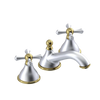 Rubinet Widespread Lav. Set. (less drain) Satin Chrome