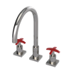 Rubinet Widespread Kitchen Set Polished Nickel