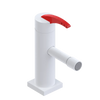 Rubinet Single Control Bidet Fitting (less drain) White