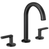 Brizo Kintsu Widespread Lavatory Faucet with Arc Spout - Less Handles - Complete Kit - Matte Black