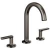 Brizo Kintsu Widespread Lavatory Faucet with Arc Spout - Less Handles 1.5 GPM - Complete Kit - Matte Black